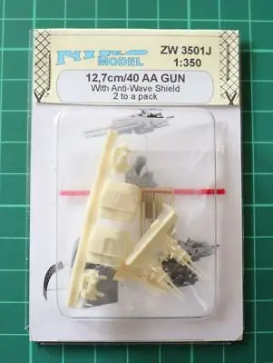 Niko Model 1:350 12.7cm / 40 AA Gun With Anti-Wave Shield With Photo Etch • £4.79