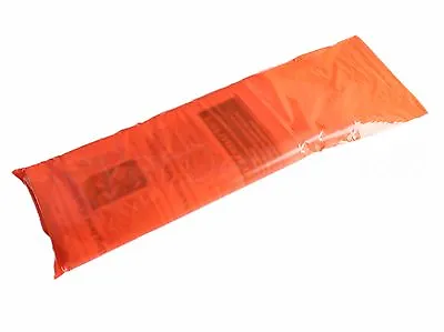 100 Pack - 6  X 19  Orange Newspaper Bags - 0.8 Mil - Heavy Duty Plastic Bag • $12.99