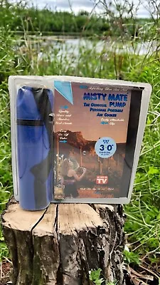 MISTY MATE PERSONAL PORTABLE AIR COOLER Mister Pump W/ Belt BLUE NEW • $39.99