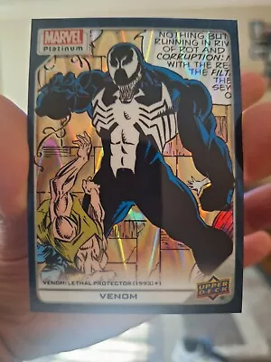 Upper Deck Marvel Platinum 2023 Venom #124 - Teal Wave /799 Numbered • $1.25