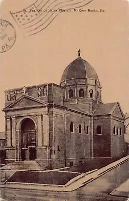 J75/ McKees Rocks Pennsylvania Postcard C1910 St Francis De Sales Church 138 • $9.20