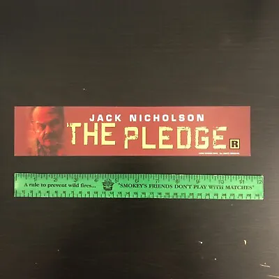 THE PLEDGE (2001) Movie Theater Mylar Poster 2.5.x11.5 DS OG Jack Nicholson • $14.99