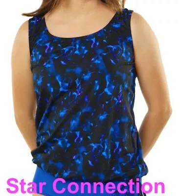 Mastectomy Wear Your Own Bra Tankini Top By Topanga By T.H.E. - Size 12 • $45