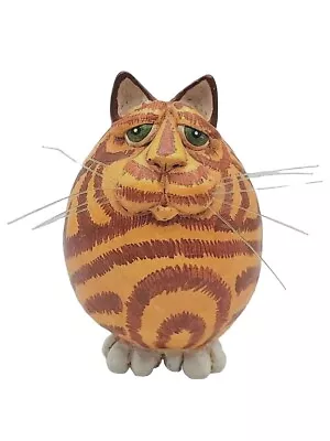 Vickie Thomas Whimsical Orange Tabby Kitty Cat Figurine Vintage Enesco 1997 • $14.90