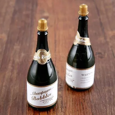 Cute 2pcs/10pcs Champagne Bubble Bottles Wedding Party Supplies Home Décor M6B23 • £2.03