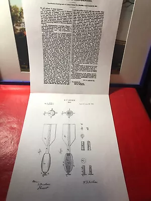 Civil War Hand Grenade Official US Patent Art Print KETCHUM Yank Reb North South • $1.99
