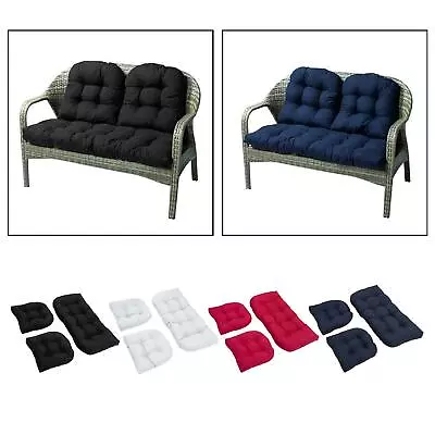 Cotton Thicken Settee Cushion Mat Garden Patio Sofa Loveseat   Seat Cushion • £42.90