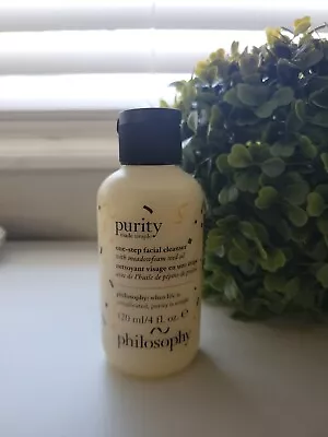 $10.99 • Buy Philosophy Brand Purity Made Simple One Step Facial Cleanser 4 Fl Ounce Bottle