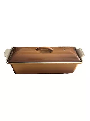 Le Creuset Brown Ombre Pate Dish Lid 12  Cast Iron RARE 12  Vintage 28 • £29.99