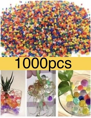 $3.99 • Buy 1000pcs Orbeez Mixed Colours Crystal Water Plant Beads Bio Hydro Gel Ball Garden