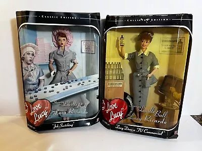 I Love Lucy Barbie Dolls “Job Switching” & “Lucy Does A TV Commercial” New • $80