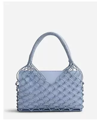 *NWT* J Crew Sedona Rectangle Leather Bag In Icy Blue $148. ( SOLD OUT) • $59