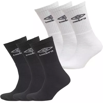 12 Pairs Men's Umbro Sport Socks Cotton Work Socks Shoe Size  6-11 • £15.49