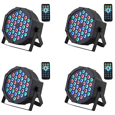 4PCS DJ Disco Party Stage Light 36LED RGB DMX Beam Lights KTV Show PAR Lighting  • $54.99