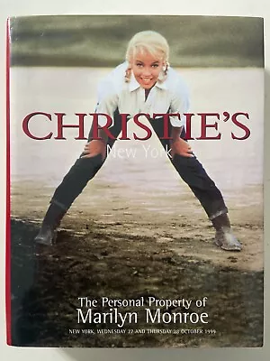 Personal Property Of Marilyn Monroe-Auction Catalog HCDJ Book-Christie's-1999-VG • $59.98