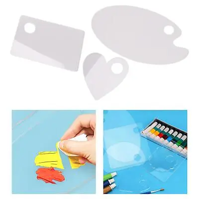 Transparent Paint Palette Paint Pallet Non Stick Tray Professional Acrylic • £5.17