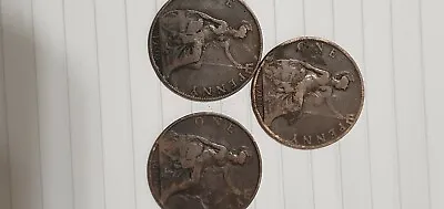 Uk One Penny 1860-1900 Queen Victoria / Brittannia  • £2.99