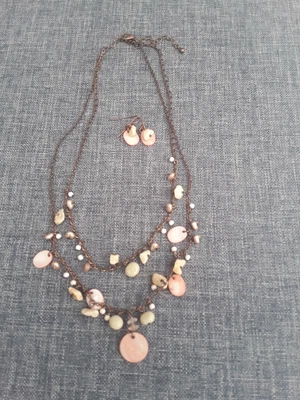 £0.99 • Buy Double Chained Necklace And Earrings