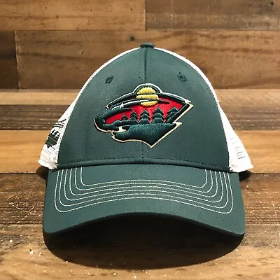 Minnesota Wild Hat Snapback Cap Mens Green NHL Hockey Mesh Back Casual - READ • $30.88