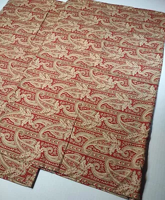 Eddie Bauer Home Set Of 2 Pillowcases Standard Red Paisley 20x26 Covers Pair • $19.99