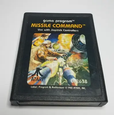 MISSLE COMMAND Atari 2600 Cartridges Tested & Working (Please Read Description) • $4.95