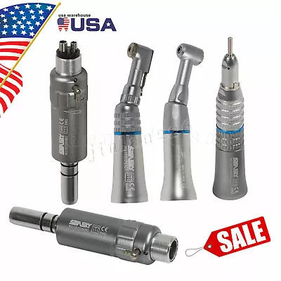 NSK Style Dental Slow Low Speed Handpiece Straight/ Contra Angle/ Air Motor 2/4H • $75.98
