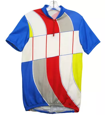 Vintage Colorful 1980's Noret Euro Racing Cycling Bike Jersey Men's Medium M • $13.16