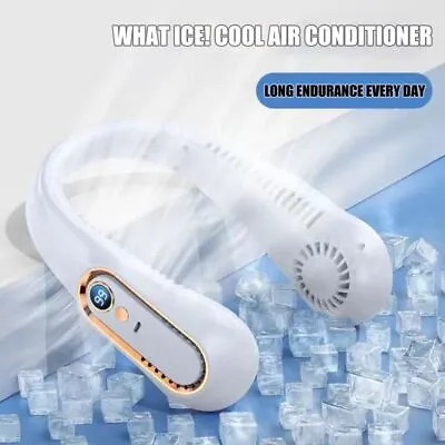 $24.89 • Buy USB Portable Hanging Neck Fan Cooling Air Cooler Little Electric Air Conditioner