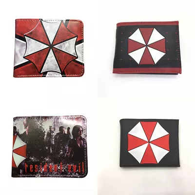 Biohazard Bifold Wallet Resident Evil Umbrella Short Wallet Coin Purse Gift • $19.79
