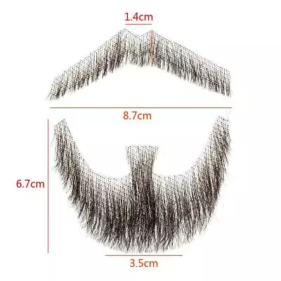 Fake Beard Men Mustache 100% Human Hair Makeup Body Care Lots Of Style  • £15.96