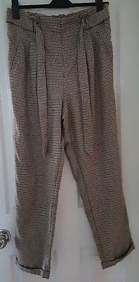 PRIMARK Ladies Elasticated Checked Pants Size 14  • £6.99