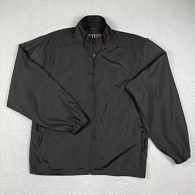 5.11 Tactical Jacket Mens Large Black Packable Windbreaker Comfort Utility Coat • $30