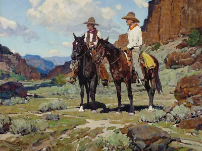 Wyoming Cattlemen By Frank Tenney Johnson Western Giclee Art Print + Ships Free • $49