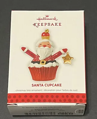 2013 Hallmark Santa Cupcake Artist Signed By Edythe Kegrize Keepsake Ornament • $22.45