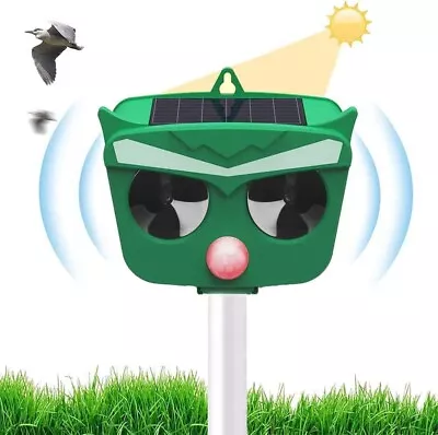 Wireless Solar Ultrasonic Cat Repellent Dog Fox Pest Scarer Deterrent Repeller • £22.99