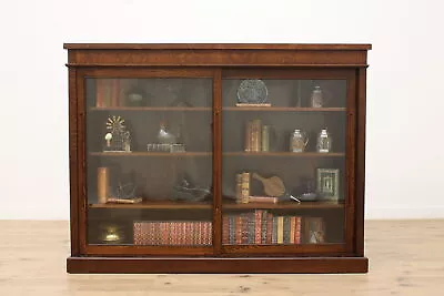 Arts & Crafts Antique Oak Craftsman Bookcase Display Cabinet #36923 • $2450