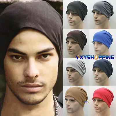 Mens Womens Beanie Chemo Hats Slouchy Lightweight Stretch Hat Cap Casual Outdoor • $12.77