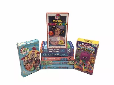 Lot Of 8 VHS Video Tapes Magic School Bus Barney Seuss Comfy Couch Blues Clue • $35.99