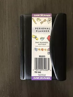  Black Day Runner Personal Planner Boutique 3 X 5 • $15.99