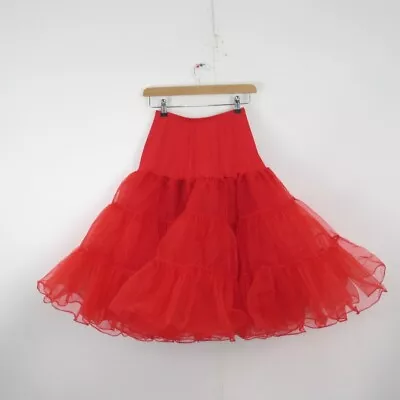 £11.50 • Buy Unbranded Ruffle Petticoat Underskirt Netting Organza Mesh Red 22  Waist Party 