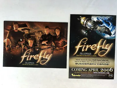 CHEAP PROMO CARD: FIREFLY THE COMPLETE COLLECTION Inkworks 2006 #P-UK • $1.50