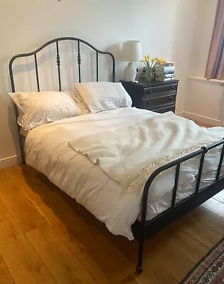 IKEA SAGSTUA Double Bed -- With Leroy Slats -- Great Condition • £95