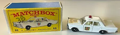 Matchbox Lesney #55 Police Car (red Light) With Original Box • $29.99