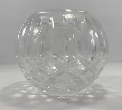 Vintage Crystal Cut Rose Bowl 4x4” • $16.99