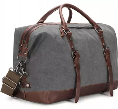 £21.99 • Buy Oversized Travel Canvas Bag / Duffel  (Grey) RRP £48