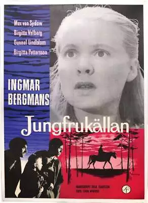 Ingmar Bergman VIRGIN SPRING JUNGFRUKALLAN Original Poster For The 1960 #130114 • $1250