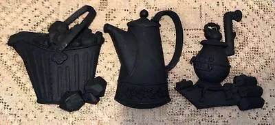 Vtg Metal SEXTON Mid Century Wall Art Coal Bucket Tea Pot Pot Belly Stove • £36.10