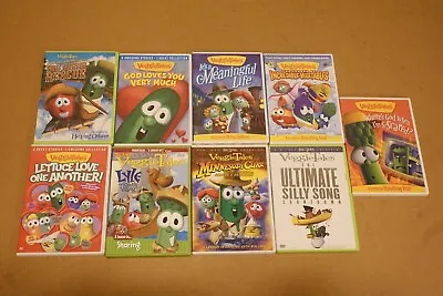 Lot 9 Veggietales DVD's It's A Meaningful Life Kyle The Kindly Viking League • $19.99