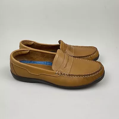 £28.99 • Buy Womens Clarks Flex Loafers Slip On Flats Pumps UK 7.5 Tan Brown Leather Ballet