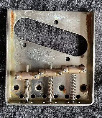 £54.95 • Buy Relic Aged Nickel ‘Fender Pat. Pend.’ Telecaster Bridge Plate